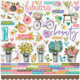 Simple Stories Simple Vintage Flower Shoppe Cardstock Sticker Sheet