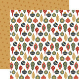 Carta Bella Christmas In The City Painted Ornaments 12x12 Patterned Paper