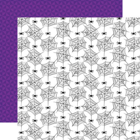 Echo Park Ghosts & Goblins Haunting Webs 12x12 Patterned Paper