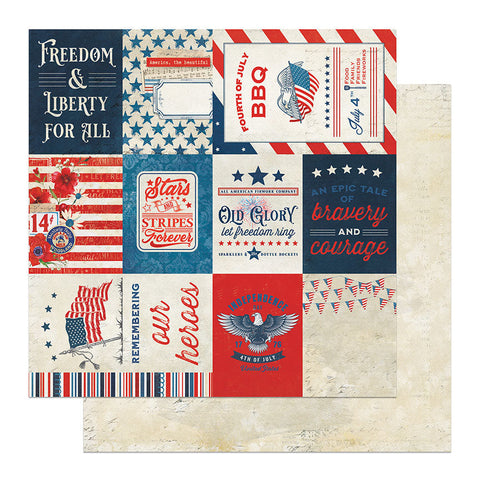 PhotoPlay Paper With Liberty - Old Glory Patterned Paper