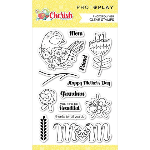 PhotoPlay Paper Cherish Photopolymer Stamp Set