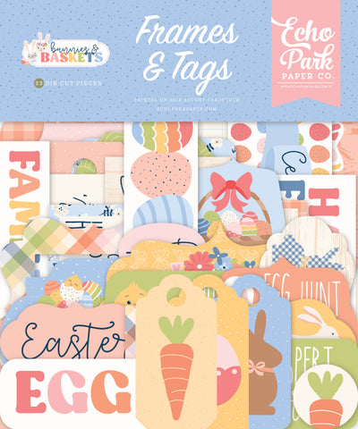 Echo Park Bunnies and Baskets  Frames & Tags