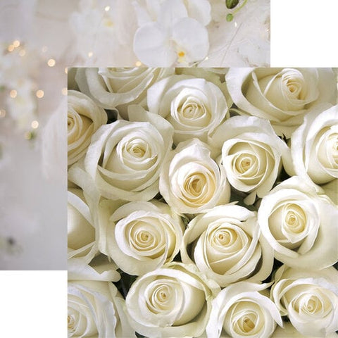 Reminisce Our Wedding Wedding Roses Patterned Paper