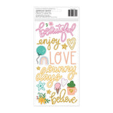 American Crafts Thickers Shimelle Reasons to Smile Phrase Stickers