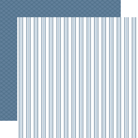 Echo Park Save The Date Mr. & Mrs. Stripes 12x12 Patterned Paper
