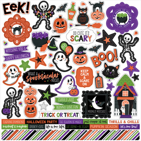 Echo Park Ghosts & Goblins Element Sticker Sheet