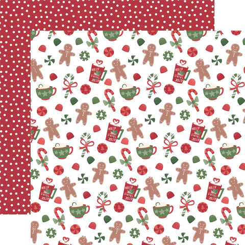 Echo Park Santa Claus Lane Holiday Treats Patterned Paper