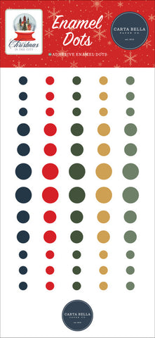 Carta Bella Christmas In The City Enamel Dots Embellishments
