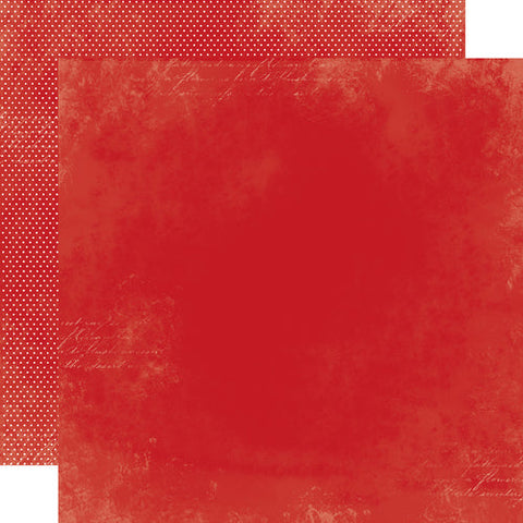 Simple Stories Simple Vintage 'Tis The Season Crimson Patterned Paper
