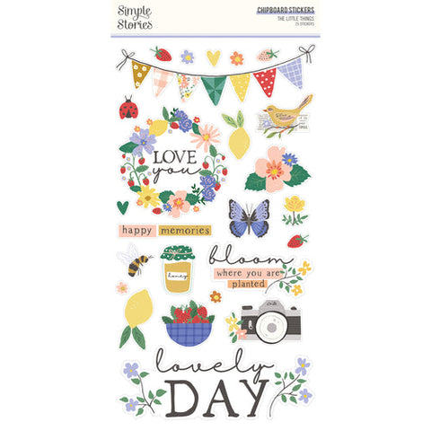 Simple Stories The Little Things 6x12 Chipboard Sticker Embellishments