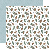 Carta Bella Winter Wonderland Pinecones and Pine 12x12 Patterned Paper