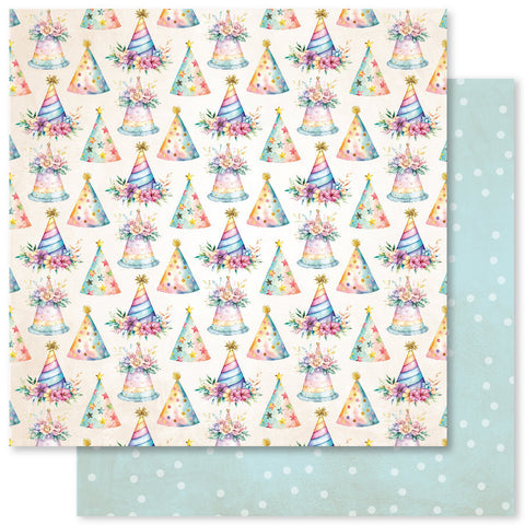 Paper Rose Studio Birthday Fun Basics - Paper F 12x12 Patterned Paper
