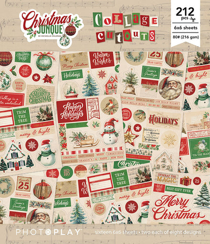 PhotoPlay Paper Christmas Junque Collage Cutouts Paper Pack Embellishments