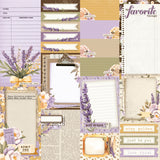 Simple Stories Simple Vintage Lavender Fields Journal Elements 12x12 Patterned Paper