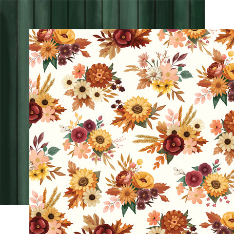Carta Bella Harvest - Fall Floral Bunches Patterned Paper