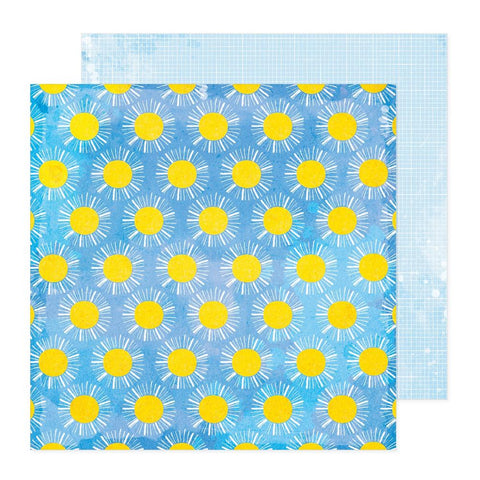 American Crafts Vicki Boutin Bold + Bright Sunspot Patterned Paper