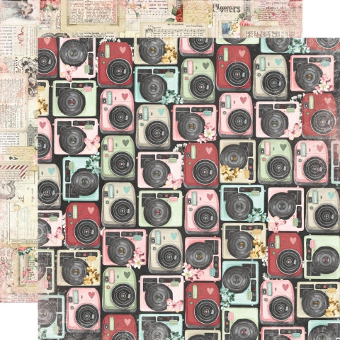 Simple Stories Simple Vintage Love Story Unforgettable Patterned Paper