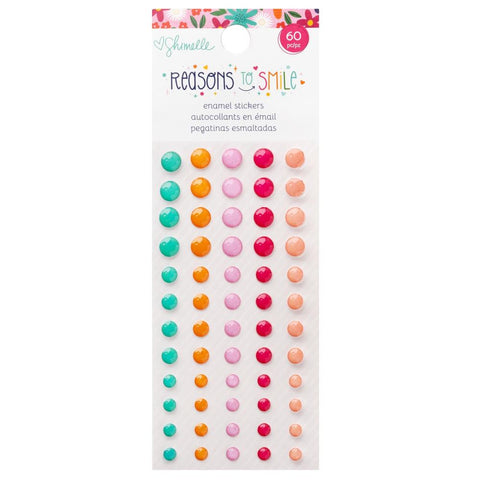 American Crafts Shimelle Reasons to Smile Enamel Dot Embellishments