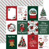 Echo Park Santa Claus 3x4 Journaling Cards 12x12 Patterned Paper