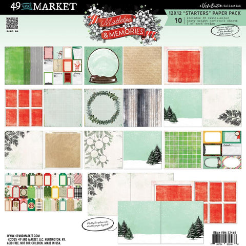 49 and Market Vicki Boutin's Mistletoe & Memories Starters Collection Pack 12"X12"