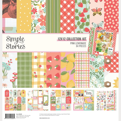 Simple Stories Pink Lemonade 12x12 Collection Kit