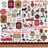 Echo Park A Lumberjack Christmas Element Sticker Sheet