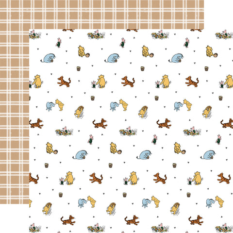 Echo Park Winnie the Pooh Baby Winnie's Buddies 12x12 Patterned Paper
