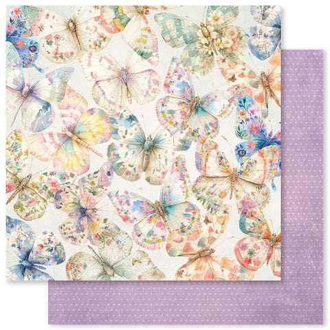 Paper Rose Studio Flower Shoppe Basics - Paper C 12x12 Patterned Paper