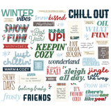 Simple Stories Simple Vintage Flannel Season Sentiment Bits Embellishments