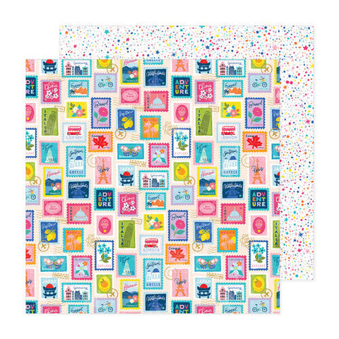 American Crafts Paige Evans Adventurous Paper 8 12x12 Patterned Paper
