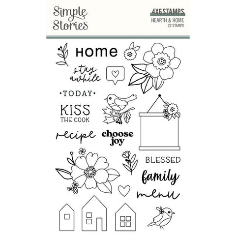 Simple Stories Hearth & Home Photopolymer Stamp Set