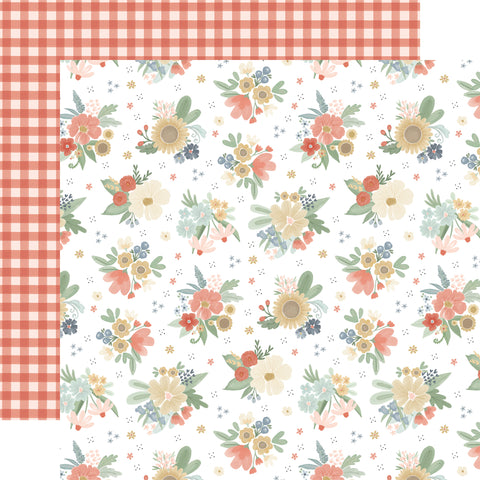 Carta Bella On The Farm Farm Life Floral 12x12 Patterned Paper