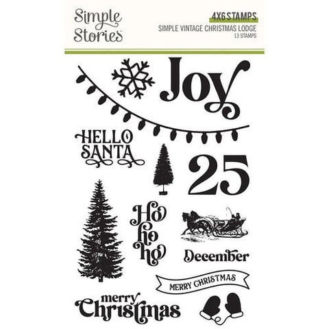 Simple Stories Simple Vintage Christmas Lodge Photopolymer Stamp Set