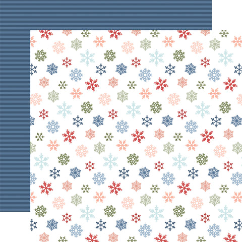 Echo Park Chilling with my Snowmies Colorful Snowflakes Patterned Paper