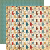 Carta Bella Cowgirl Wild West Guitars 12x12 Patterned Paper