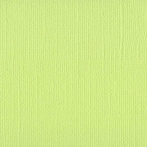 Bazzill Canvas Texture Cardstock Mono - 12x12 - Adhesive Backed - Limeade