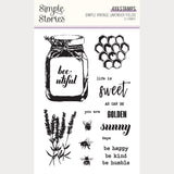 Simple Stories Simple Vintage Lavender Fields Clear Photopolymer Stamp Set
