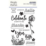 Simple Stories Simple Vintage Indigo Garden Photopolymer Stamp Set