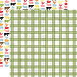 Carta Bella Farmhouse Living Farm Country Plaid Patterned Paper