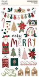 Simple Stories Boho Christmas  6x12 Chipboard Sticker Embellishments