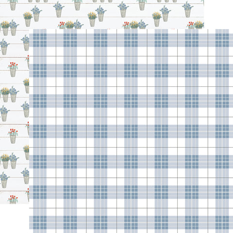 Carta Bella Farmhouse Summer Perfect Day Plaid Patterned Paper