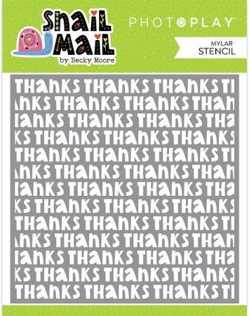 PhotoPlay Paper Snail Mail 6x6 Plastic Stencil