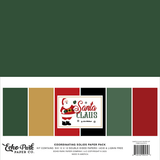 Echo Park Santa Claus Coordinating 12x12 Solids Paper Pack
