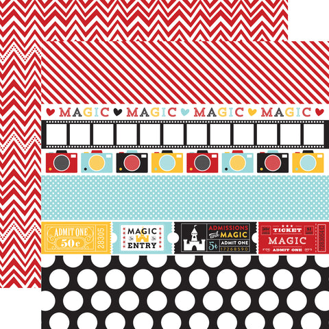 Echo Park Magical Adventure Border Strips Patterned Paper