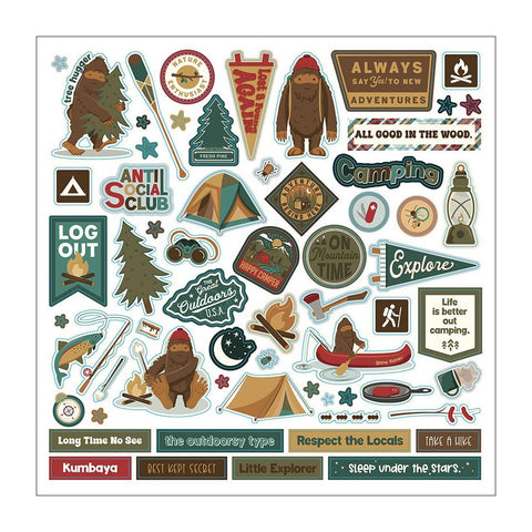 PhotoPlay Paper Camp Legend Element Sticker Sheet