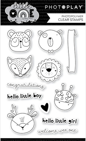 PhotoPlay Paper Little One Animals Photopolymer Stamp Set