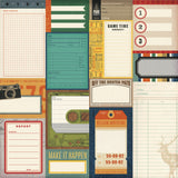 Simple Stories Rustic Legend Journal Elements 12x12 Patterned Paper