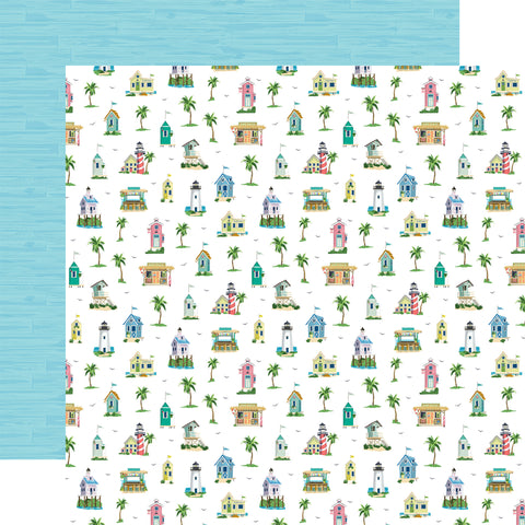 Carta Bella Beach Town Beach Houses 12x12 Patterned Paper