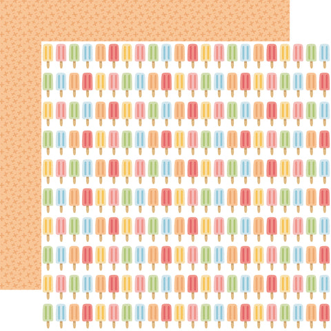 Echo Park Have A Great Summer Hot Day Popsicles 12x12 Patterned Paper