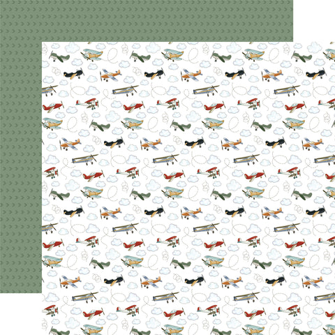 Carta Bella That's My Boy Airplanes 12x12 Patterned Paper